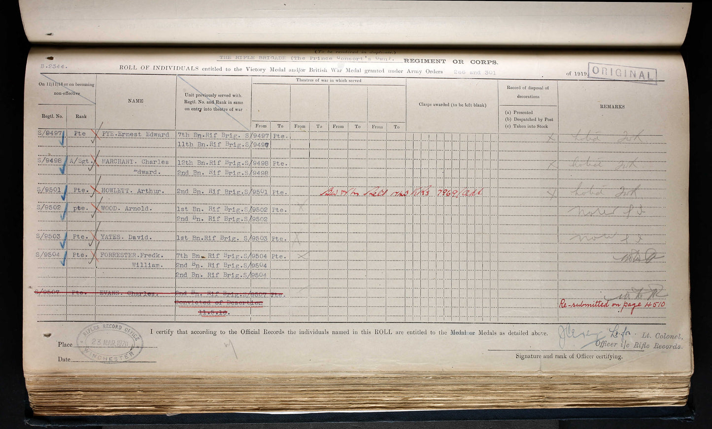 Rifle Brigade WIA 1917 British WW1 Medal Trio L/Cpl. Pye Birmingham