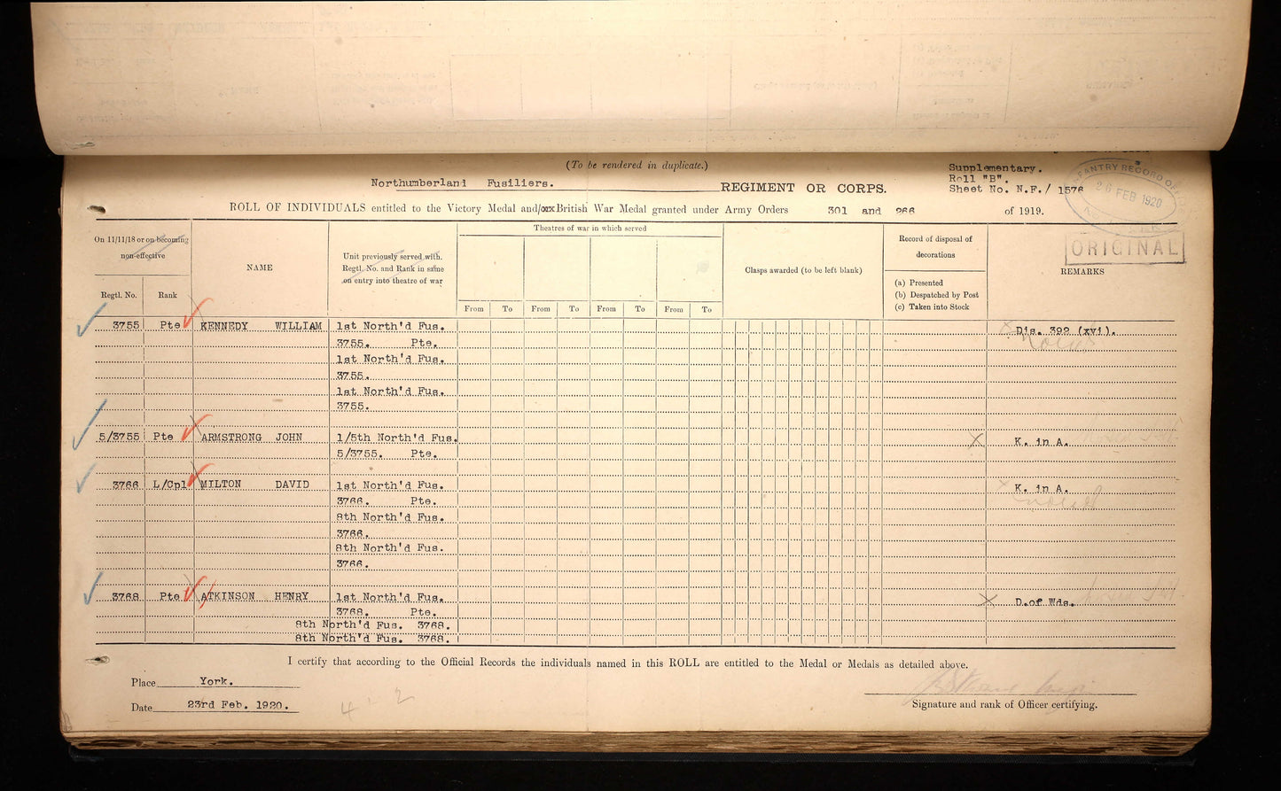 Northumberland Fusiliers DOW Somme 1916 1914-15 Star WW1 Medal Gateshead-on-Tyne