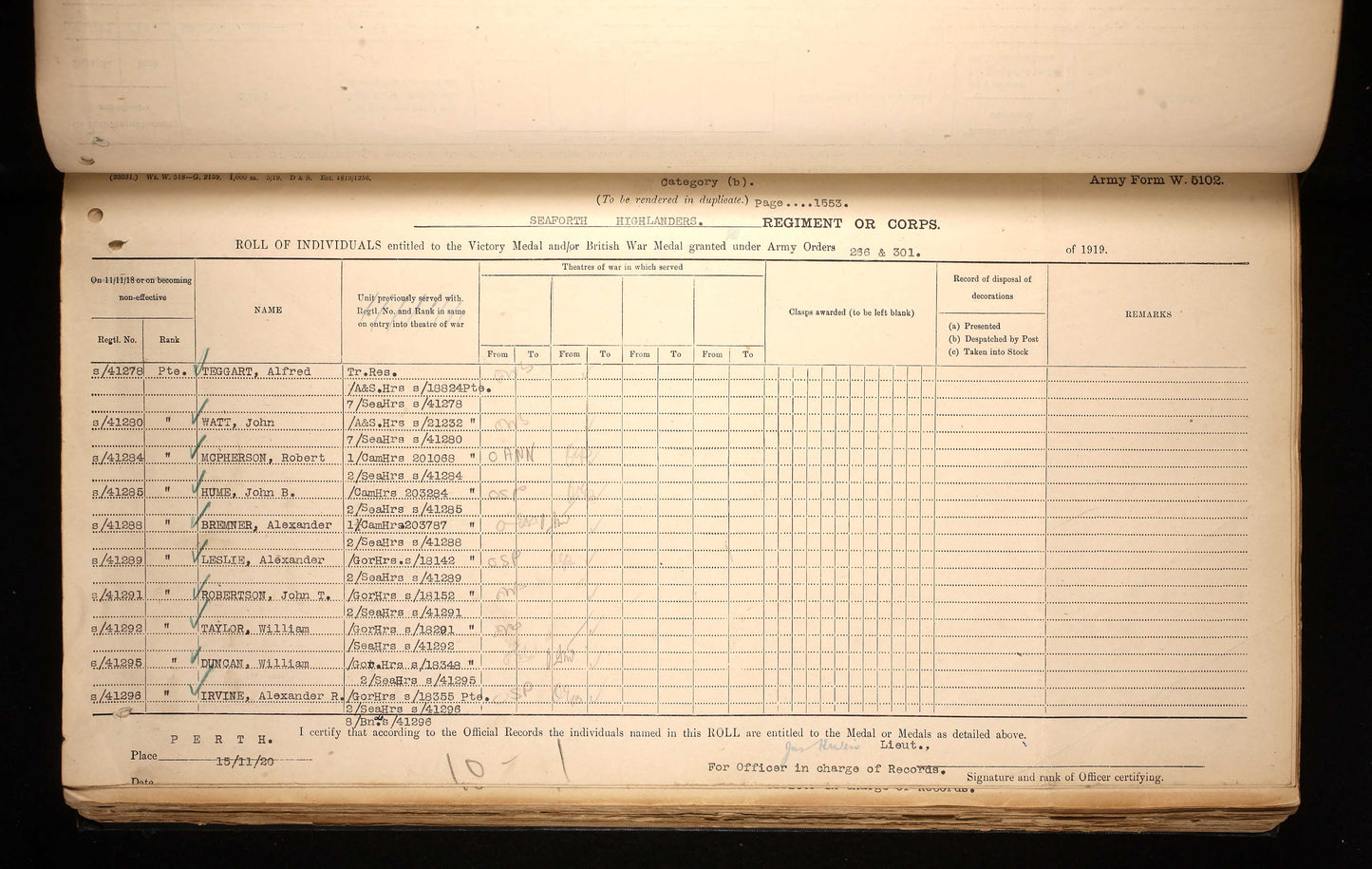 2nd Bn. Seaforth Highlanders - Killed in Action 1918 - WW1 Medal Pair - Late Gordon Highlanders - From Belhelvie, Aberdeen