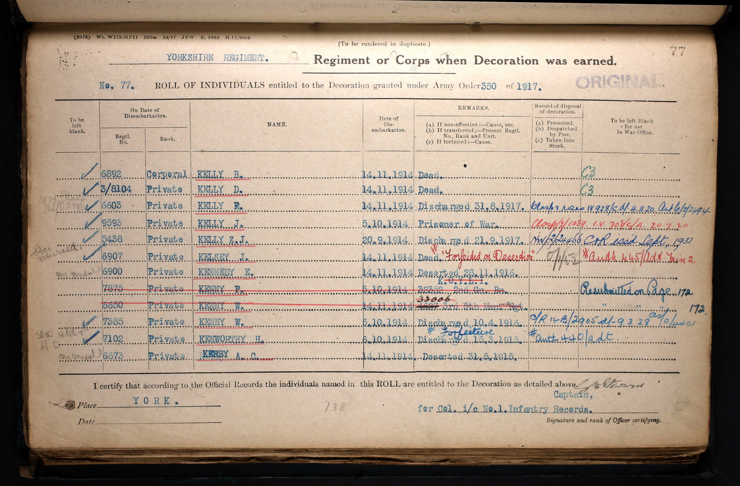 Yorkshire Regiment POW Loos 1915 British 1914 Mons Star WW1 & WW2 Medal Group