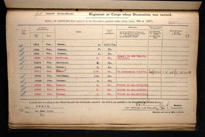 6th Gordon Highlanders - Wounded in Action 1916 - WW1 1914 Mons Star Medal Trio - From Huntly