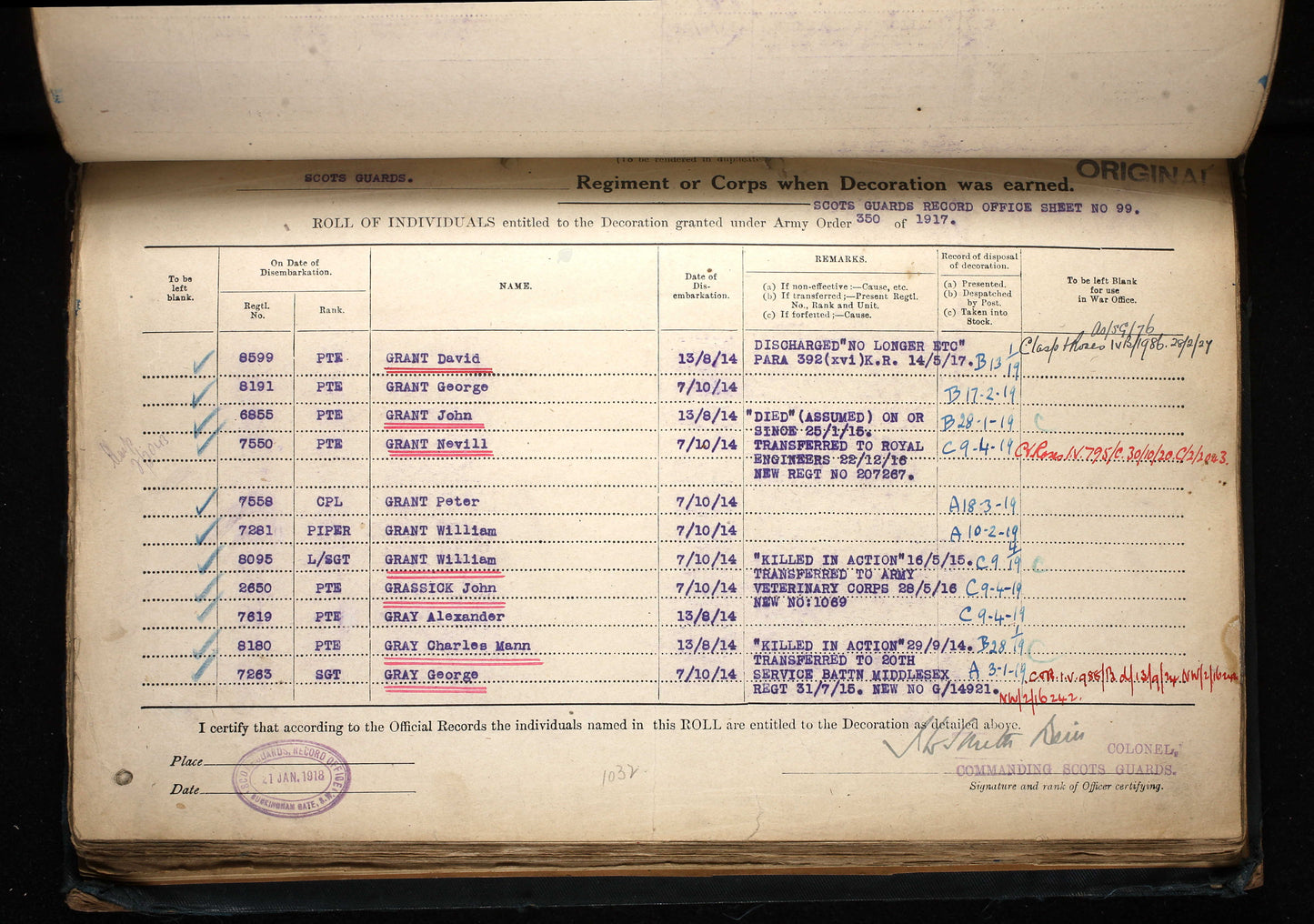 Scots Guards - Killed in Action 1914 - Mons 1914 Star Medal Trio - From Aberdeen