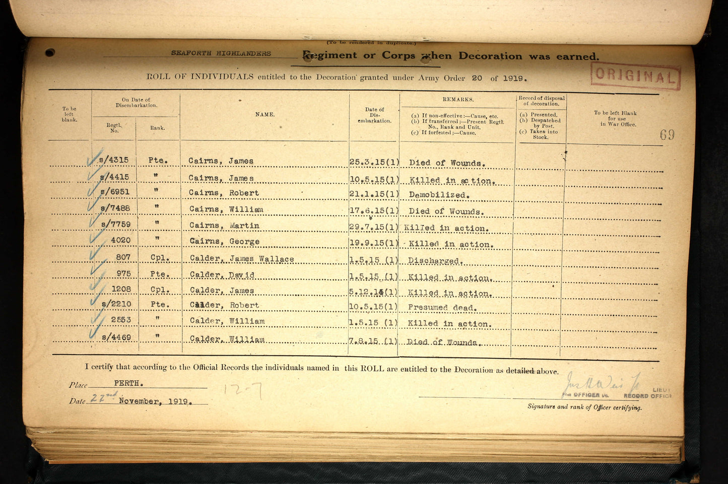 6th Seaforth Highlanders KIA Festubert 1915 WW1 Medals Dyke, Forres, Morayshire