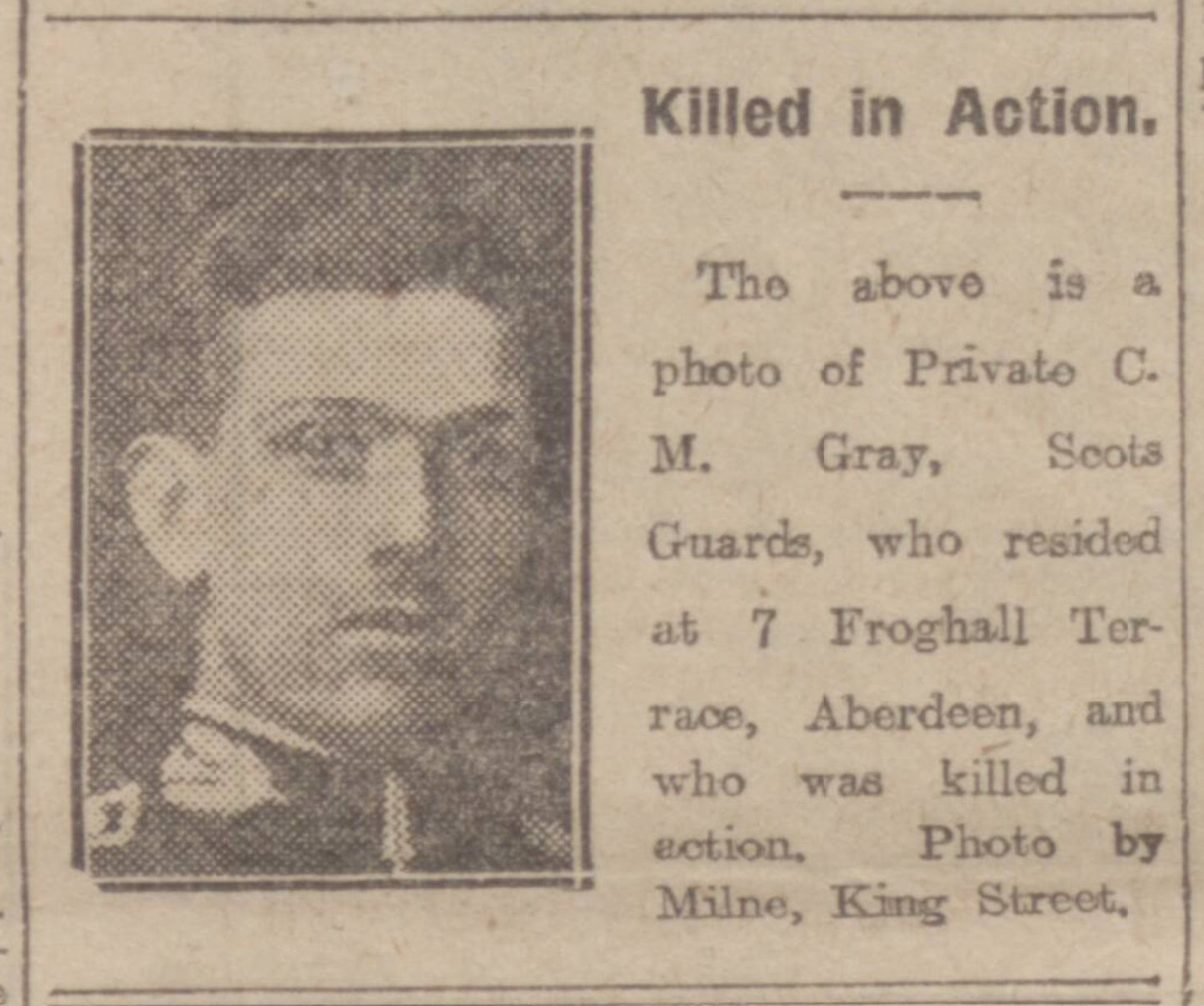 Scots Guards - Killed in Action 1914 - Mons 1914 Star Medal Trio - From Aberdeen