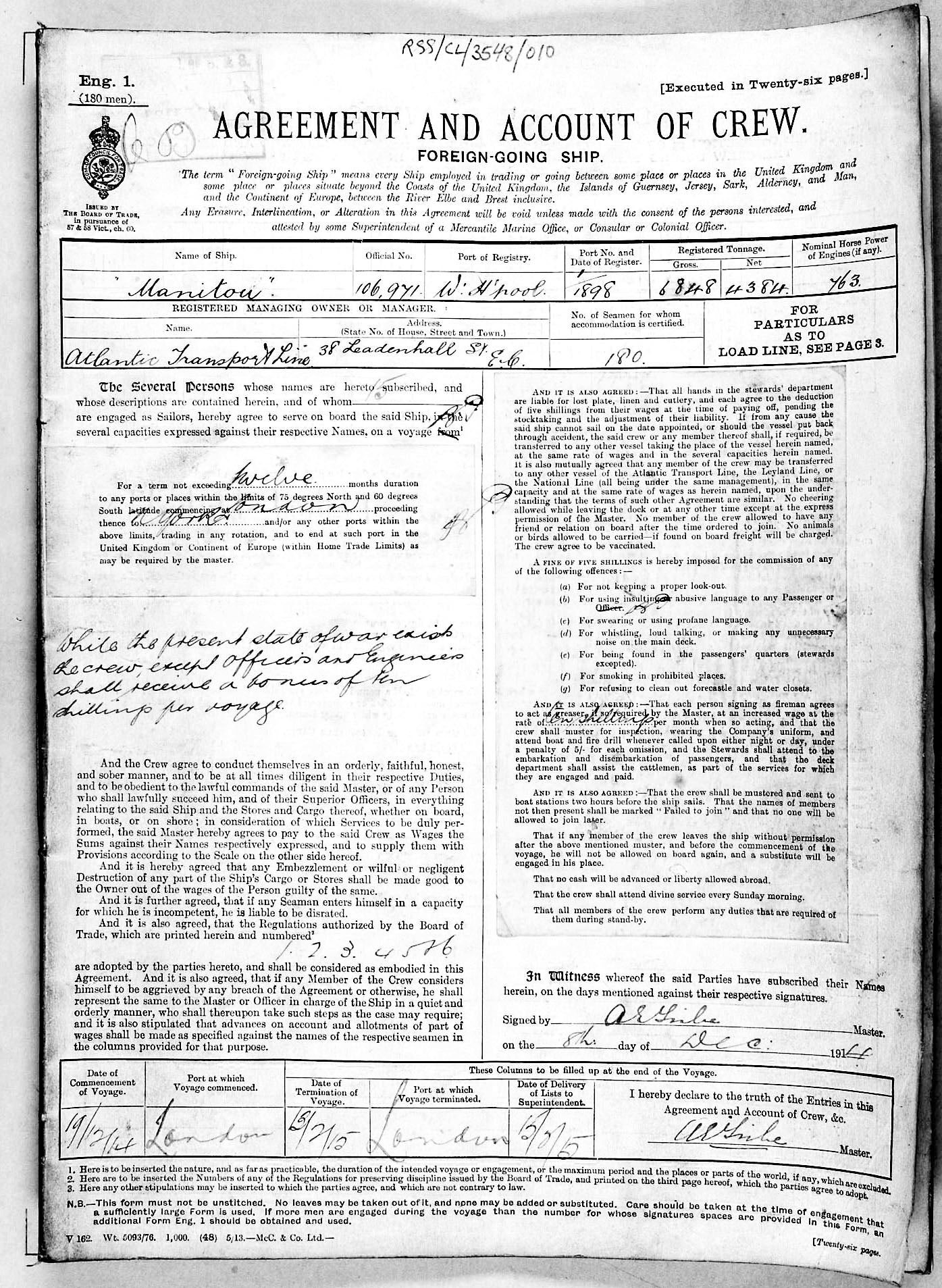 Mercantile Marine WW1 British Medal Pair Dan SCUTT Horseman Lambeth London