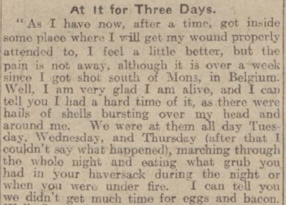 Seaforth Highlanders WIA 1914 Great Letter Home Mons Star Medal Inverness Nairn