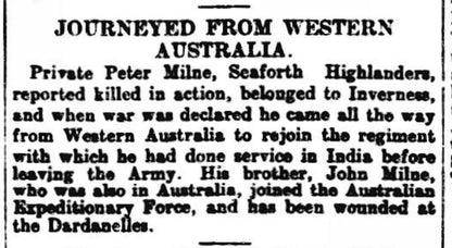 2nd Seaforth Highlanders KIA Ypres 1915 WW1 Indian GS Medal NWF 1908 Inverness