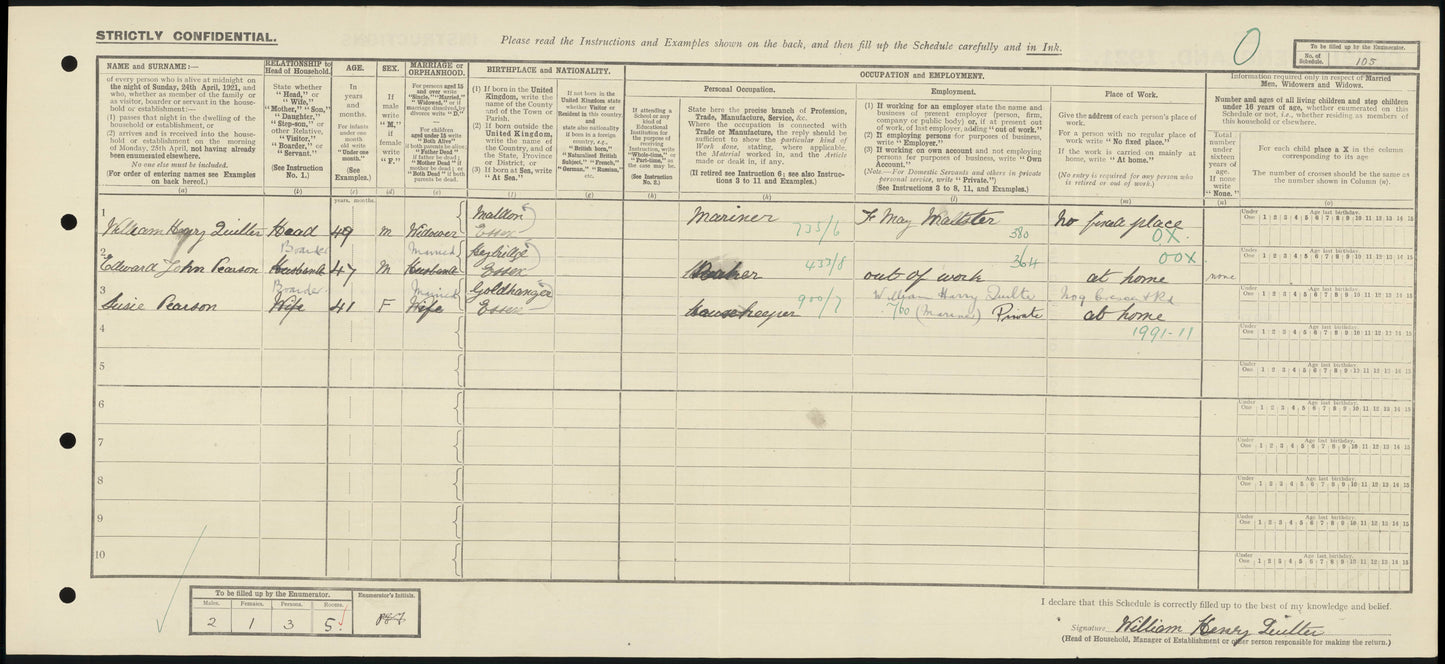 Mercantile Marine WW1 British Medal Pair William QUILTER Captain Ship's Master
