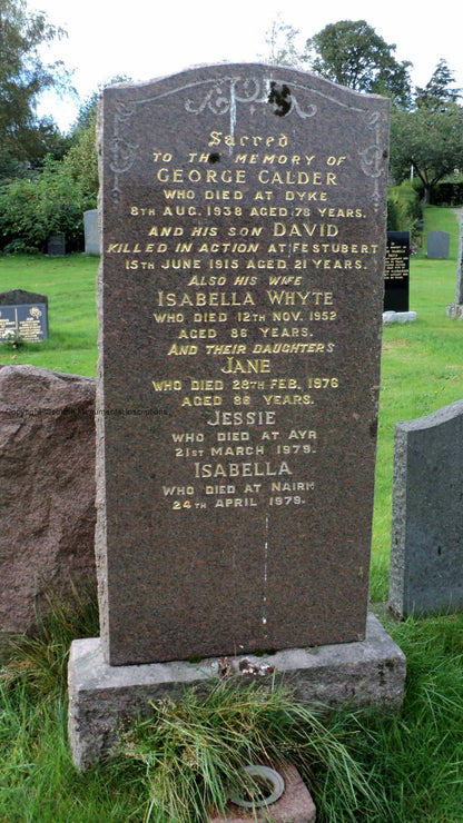 6th Bn. Seaforth Highlanders - Killed in Action Festubert 1915 - WW1 Medals - From Dyke, Forres, Morayshire