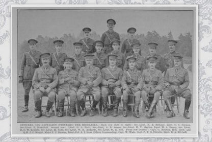 19th Middlesex Regiment Mentioned in Despatches WIA Captain & QM WW1 Medal Pair