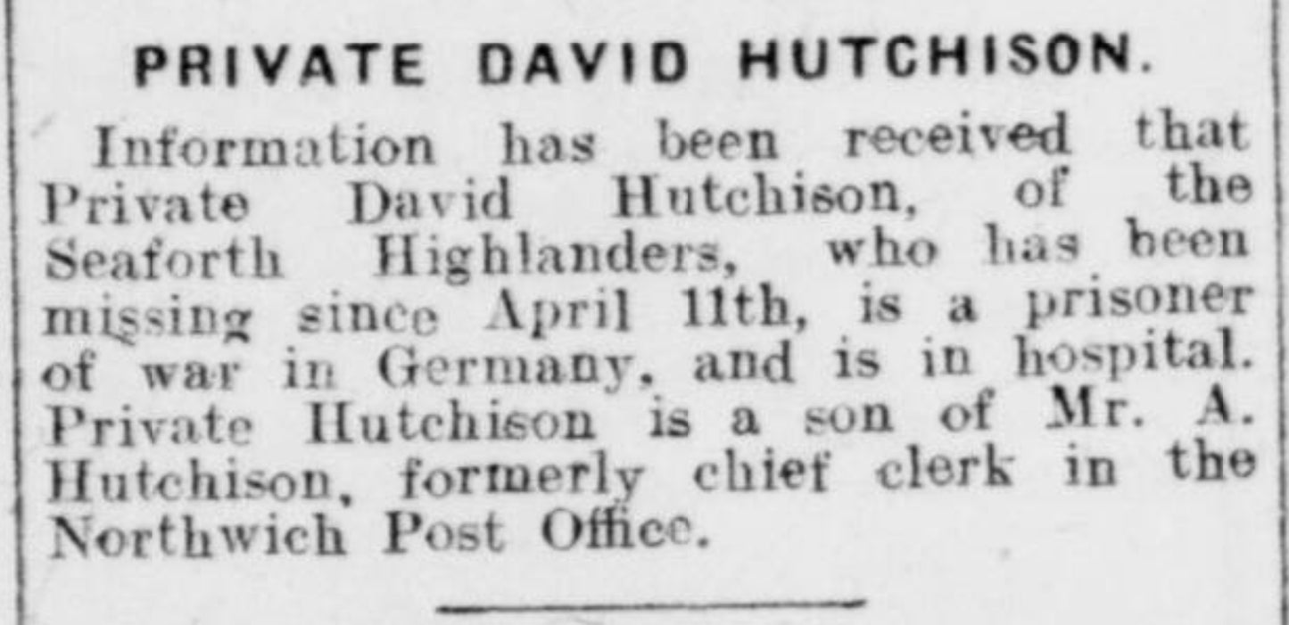 5th Seaforth Highlanders DOW as POW GERMANY 1918 Medal Pair Plaque WW1 Forres