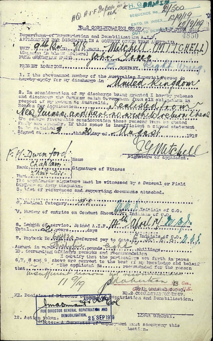 Husband & Wife from Scotland WW2 Australian Service Medals WIA WW1 9th AIF BWM