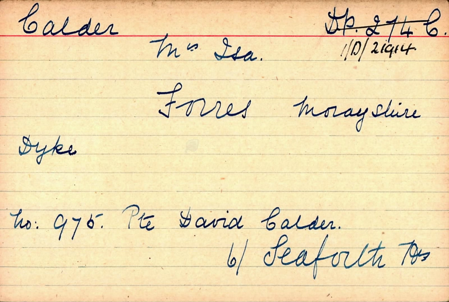 6th Bn. Seaforth Highlanders - Killed in Action Festubert 1915 - WW1 Medals - From Dyke, Forres, Morayshire