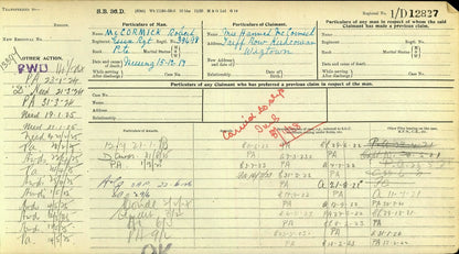 Essex Regiment KIA 1917 Victory Medal WW1 British Late ASC From Kirkcowan