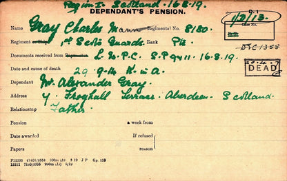 Scots Guards - Killed in Action 1914 - Mons 1914 Star Medal Trio - From Aberdeen
