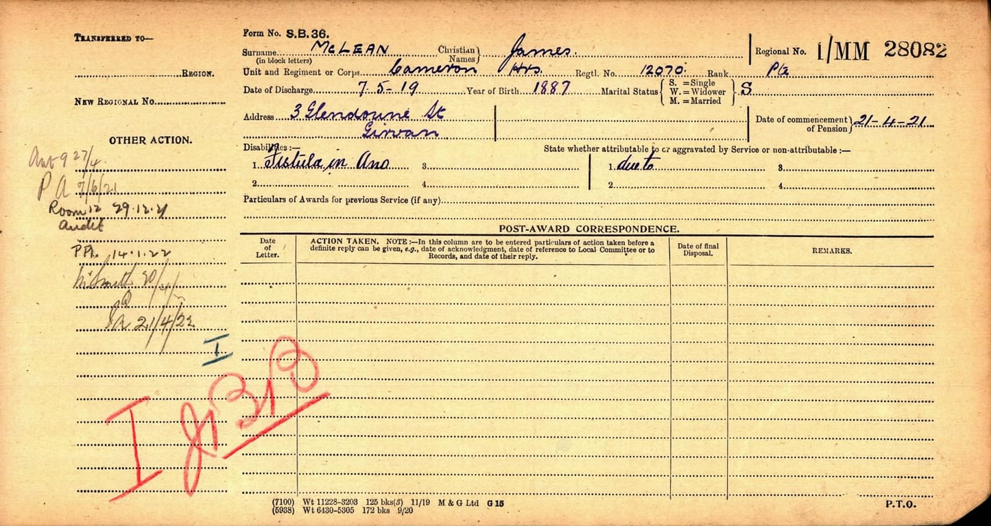 Cameron Highlanders PIPER WW1 Medal Trio 1914 Christmas Tin from Girvan, Ayr
