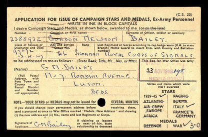 Royal Engineers Royal Signals Father & Son WW1 WW2 Medal Group Palestine Luton