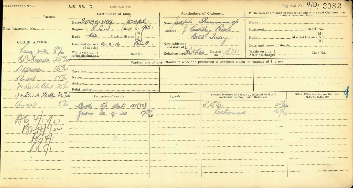 19th Bantams 20th Wearside Durham Light Infantry - Killed in Action Somme 1916 - Memorial Plaque