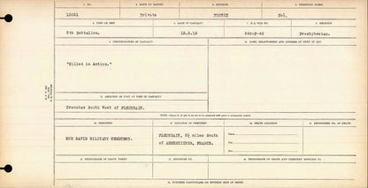 5th Canadian Infantry KIA by Sniper 1915 British War Medal WW1 Paisley Scotland
