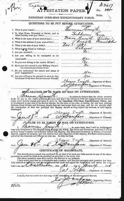 1st Bn Canadian Expeditionary Force KIA 1916 CEF WW1 1914-15 Star Medal Hebburn