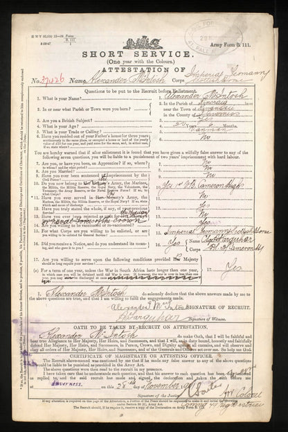 Scottish Horse Boer War WW1 Group Territorial Force War Medal Kingussie Camerons