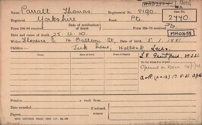 2nd Bn Yorkshire Regiment Wounded WW1 1914 Star Medal Trio Morley Yorkshire