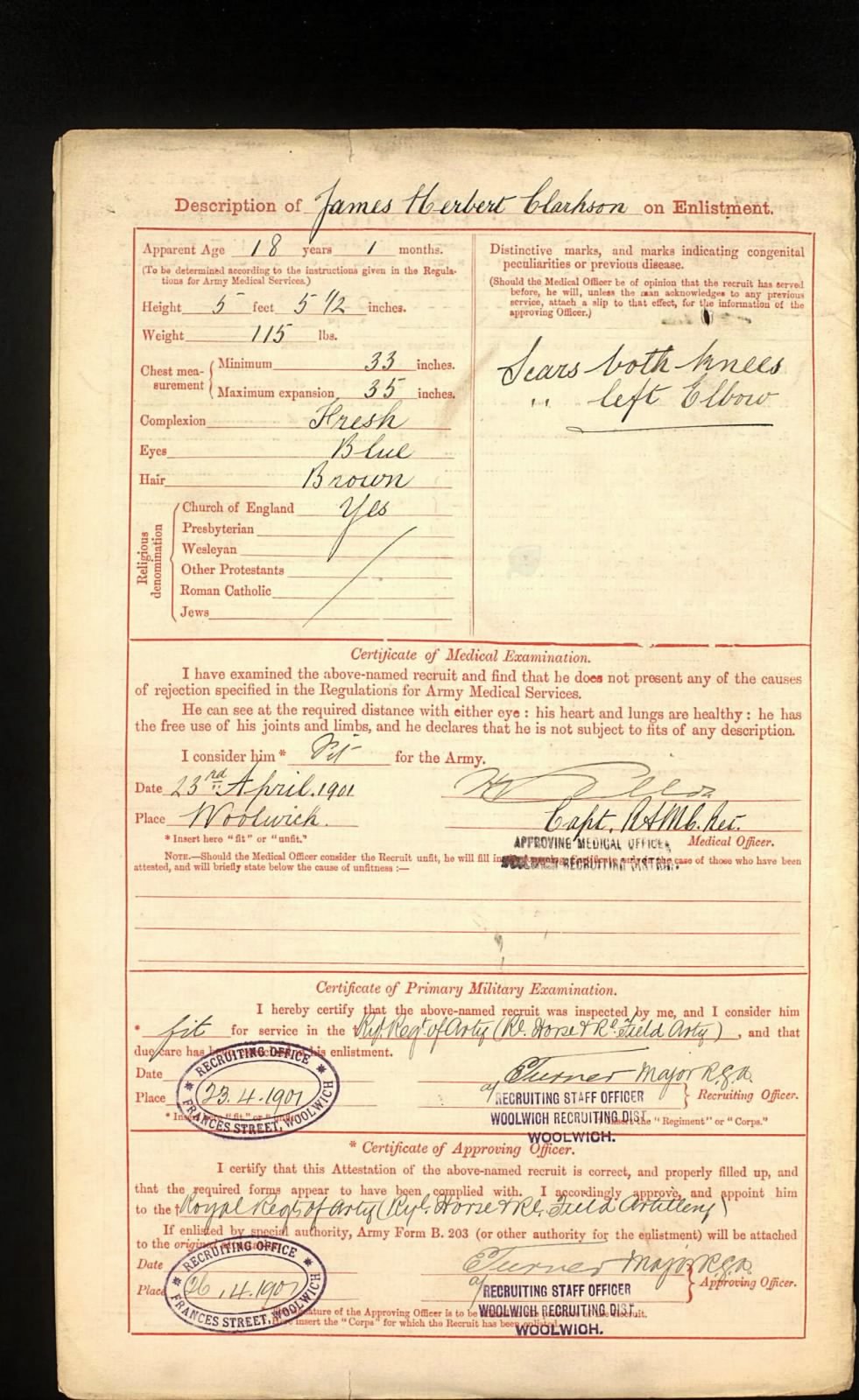 5th Bn. The Buffs (East Kent Regiment) - Died Iraq 1917 - Memorial Plaque - From Woolwich, London