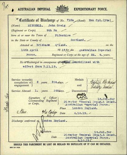 Husband & Wife from Scotland WW2 Australian Service Medals WIA WW1 9th AIF BWM