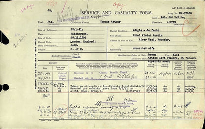 WW2 Australia Service Medal 1939–45 1 Ordnance Workshop Company Africa India