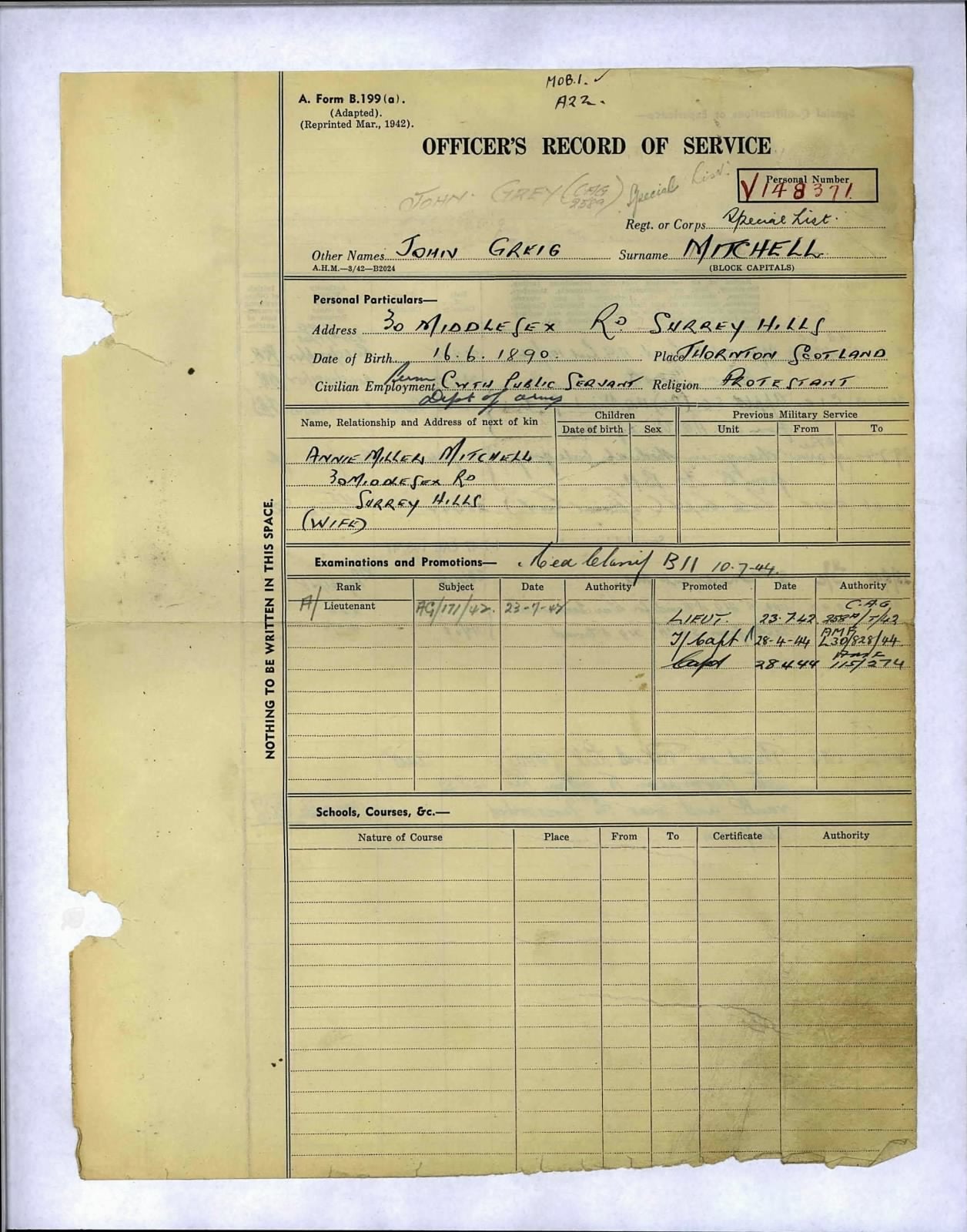 Husband & Wife from Scotland WW2 Australian Service Medals WIA WW1 9th AIF BWM