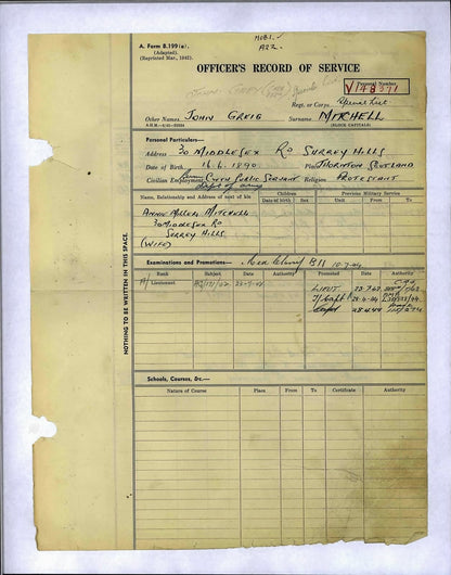 Husband & Wife from Scotland WW2 Australian Service Medals WIA WW1 9th AIF BWM
