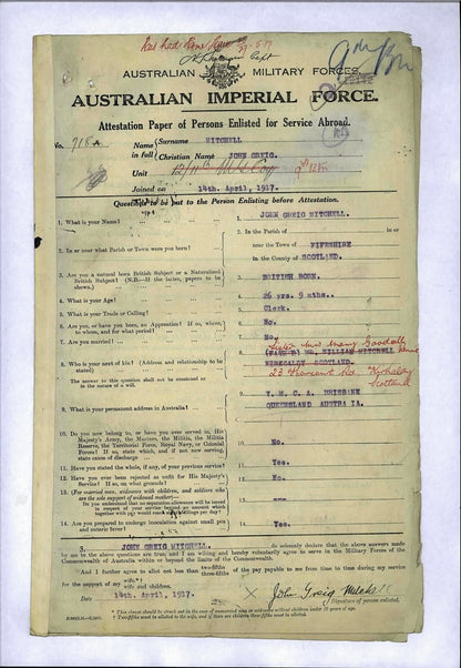 Husband & Wife from Scotland WW2 Australian Service Medals WIA WW1 9th AIF BWM