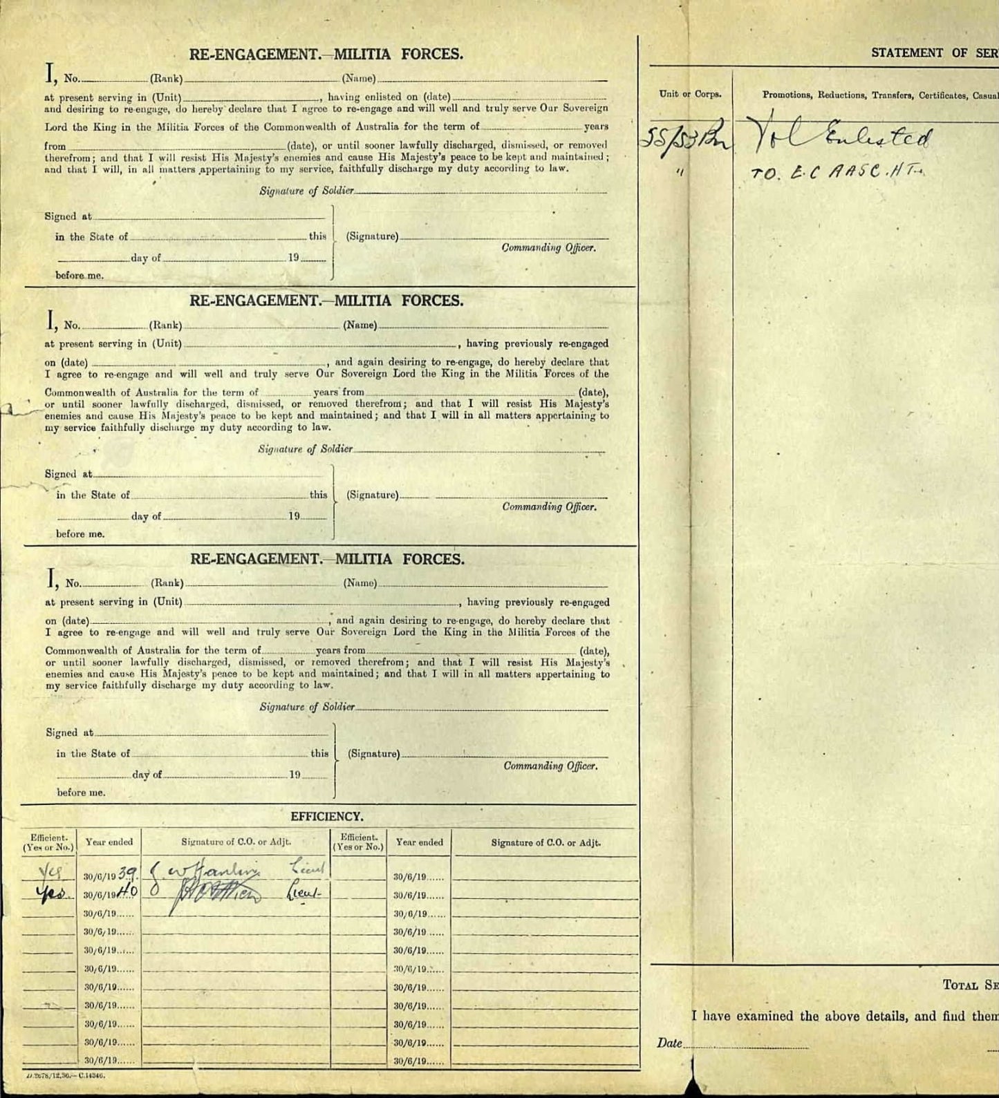 WW2 Australia Service Medal 1939–45 1 Ordnance Workshop Company Africa India