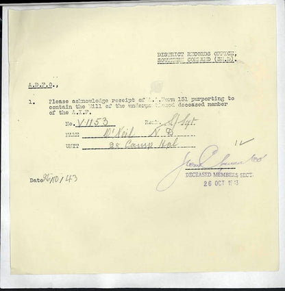 WW2 Australia Service Medal 1939–45 Died 1943 Army Medical Corps WW1 WIA 1917