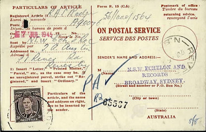 WW2 Australia Service Medal 1939–45 1 Ordnance Workshop Company Africa India