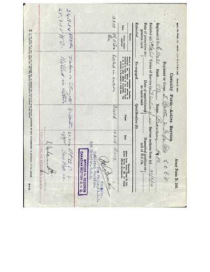 5th Canadian Infantry KIA by Sniper 1915 British War Medal WW1 Paisley Scotland