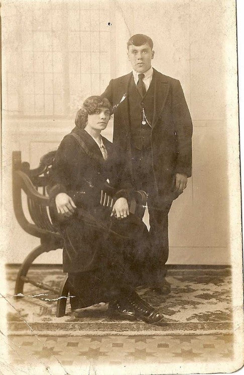 Mercantile Marine WW1 British Medal Pair Peter SAUNDERS Fireman From London