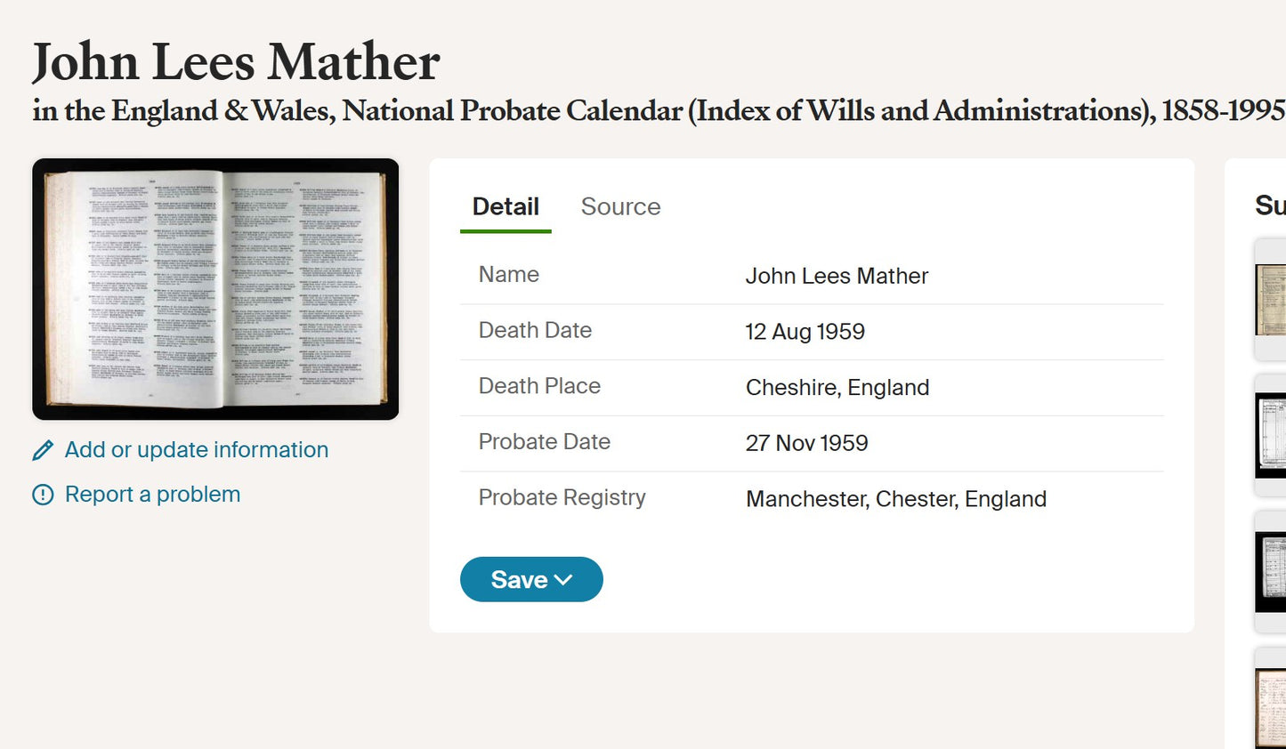 Army Service Corps Officer – 2nd Lieutenant J. L. Mather – WW1 Victory Medal - From Chorlton-cum-Hardy, Manchester