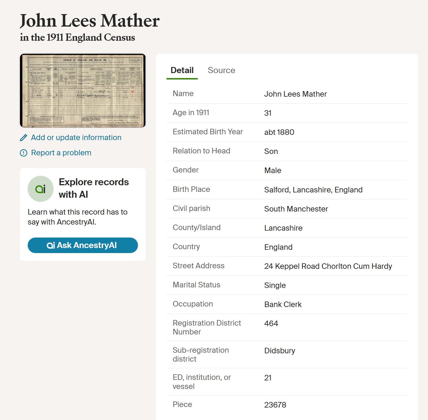 Army Service Corps Officer – 2nd Lieutenant J. L. Mather – WW1 Victory Medal - From Chorlton-cum-Hardy, Manchester
