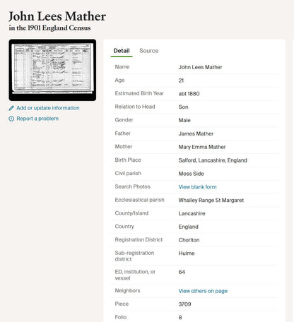 Army Service Corps Officer – 2nd Lieutenant J. L. Mather – WW1 Victory Medal - From Chorlton-cum-Hardy, Manchester