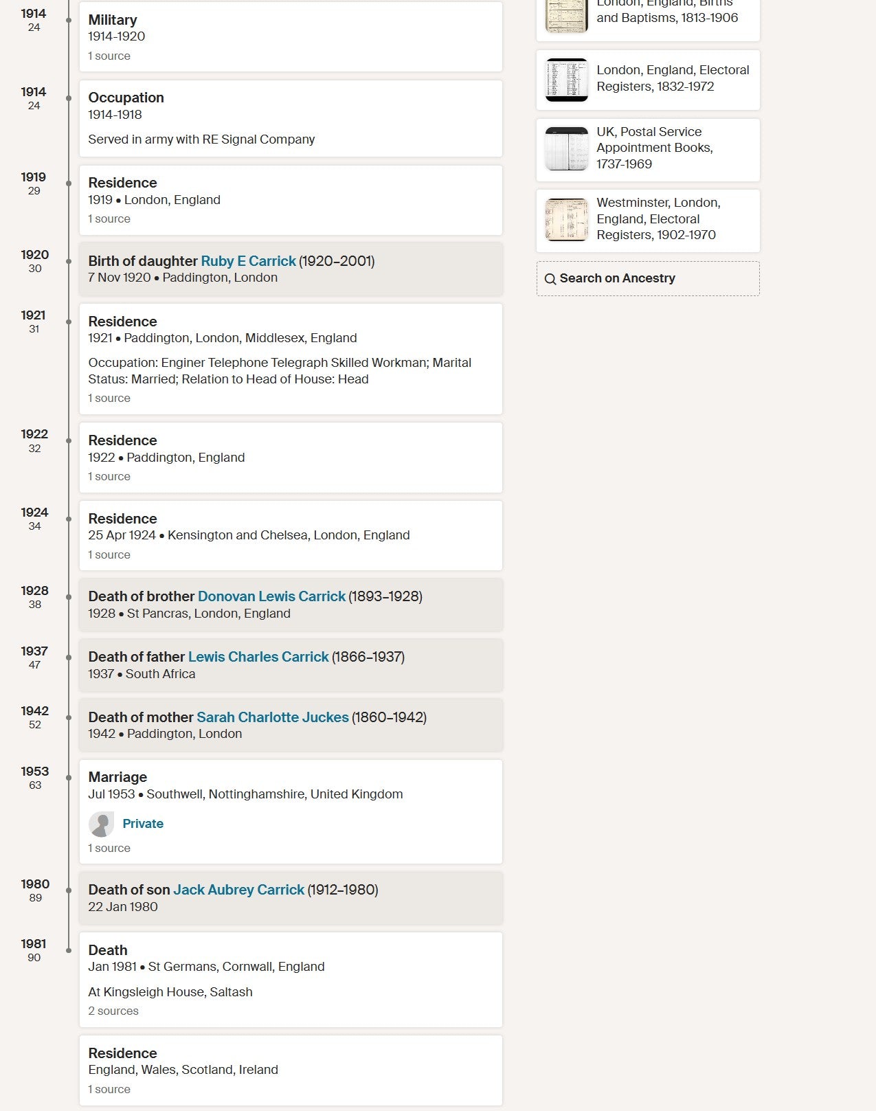 Royal Engineers 1st Army HQ Sig. Coy. - 1914 Mons Star Victory Medal - Shepherds Bush