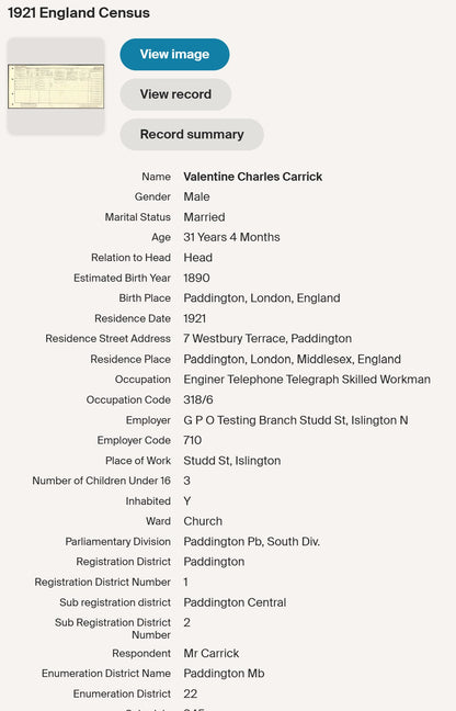 Royal Engineers 1st Army HQ Sig. Coy. - 1914 Mons Star Victory Medal - Shepherds Bush