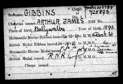 Royal Naval Reserve Officer - WW1 Victory Medal - From Ballywalter, Northern Ireland