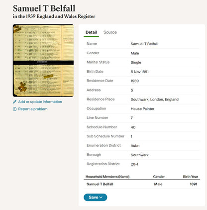 Rifle Brigade - Prisoner of War POW 1918 - British War Medal - From Southwark, London