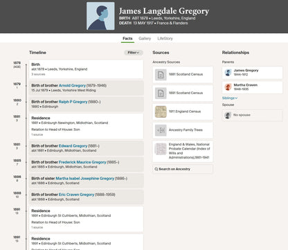 Yorkshire Regiment Officer - Killed in Action Ypres 1917 - Attd RE - WW1 Victory Medal - From Bradford