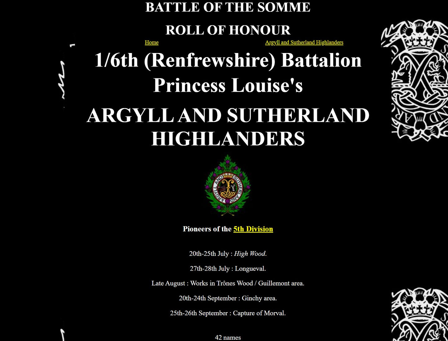 Argyll & Sutherland Highlanders - Killed in Action Somme 1916 Capture of Morval - WW1 Medal Pair - From Paisley