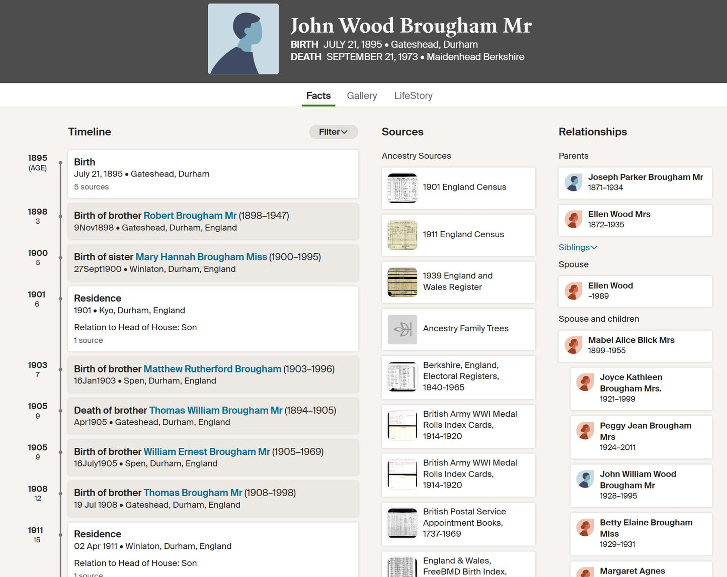 15th Durham Light Infantry - Wounded in Action - WW1 Medal Trio - South Lancashire Regt - Rowlands Gill