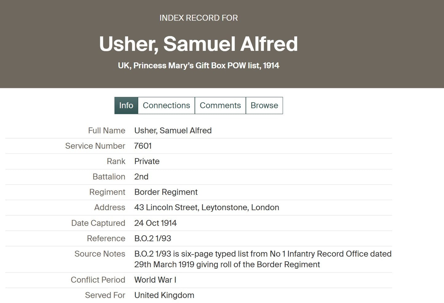 Border Regiment - POW Ypres 1914 - WW1 1914 Mons Star Medal Group - Fire Guard WW2 – From London