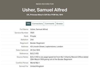 Border Regiment - POW Ypres 1914 - WW1 1914 Mons Star Medal Group - Fire Guard WW2 – From London