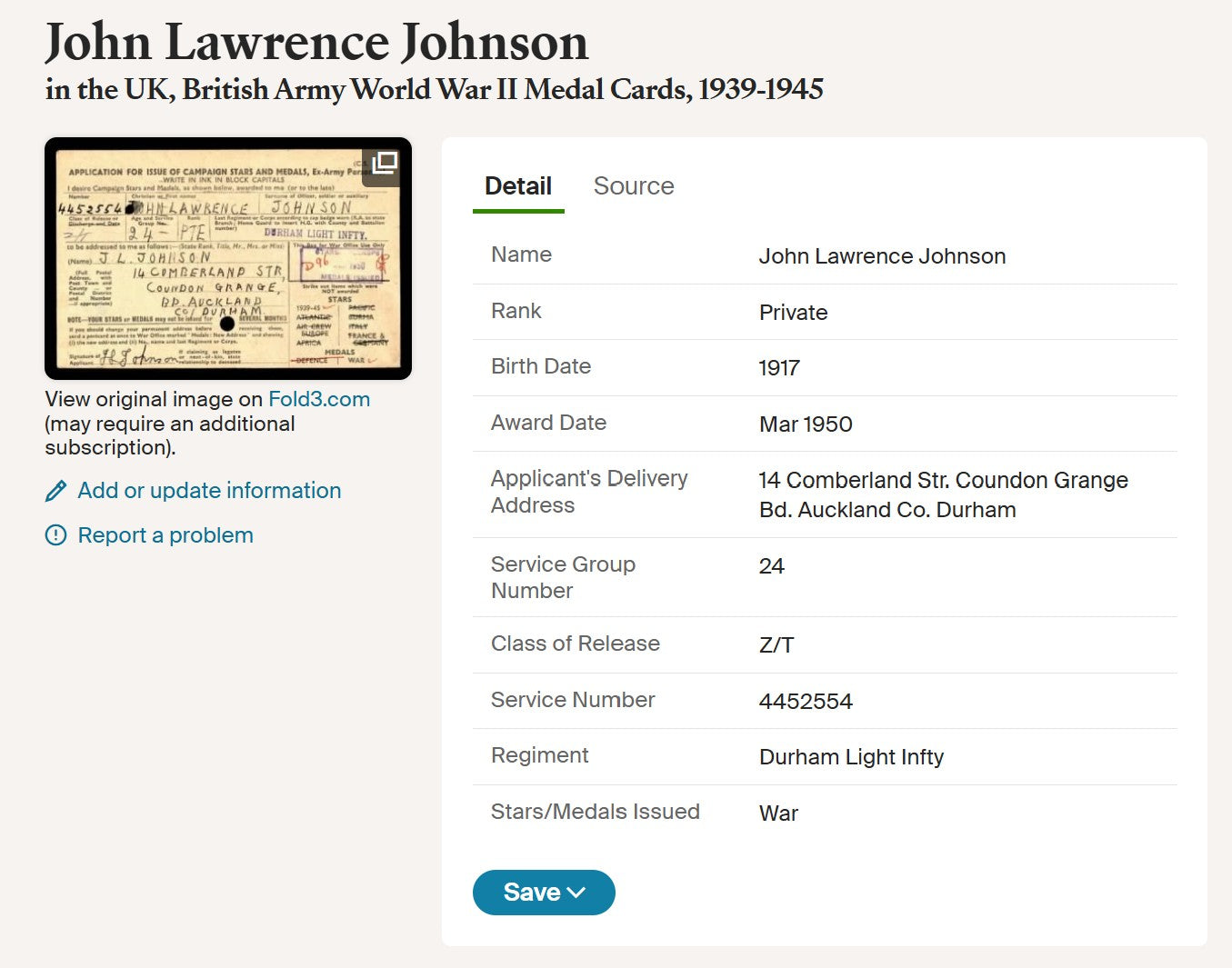 Durham Light Infantry Prisoner of War 1940 POW British WW2 Medal Group Co Durham